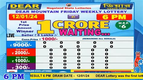 dear mountain friday weekly lottery result|Dear Mountain Friday Weekly Lottery Result,6 pm, 02.02.2024.
